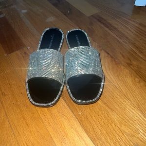 steve madden rhinestone slides
